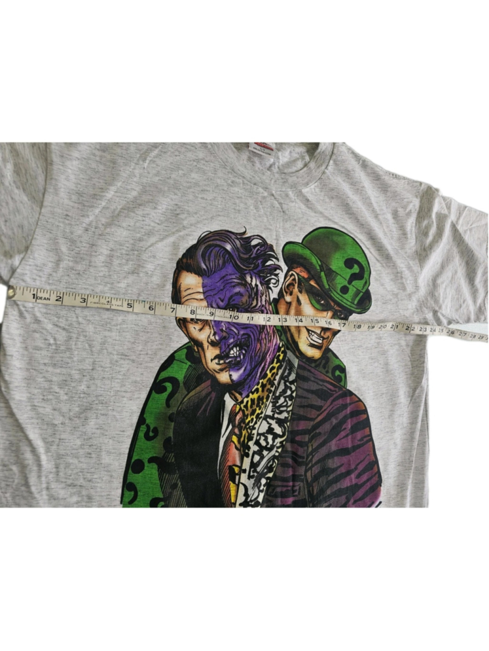 Batman Forever Riddler Jim Carrey & Two Face Vintage 1995 T-Shirt DC Comics RARE - Picture 16 of 16